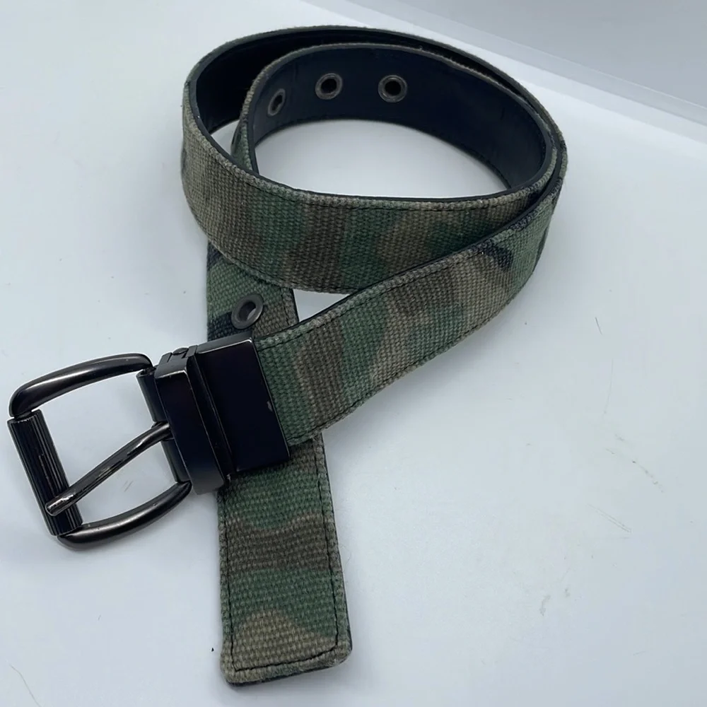 Camo Canvas Belt Small Reversible